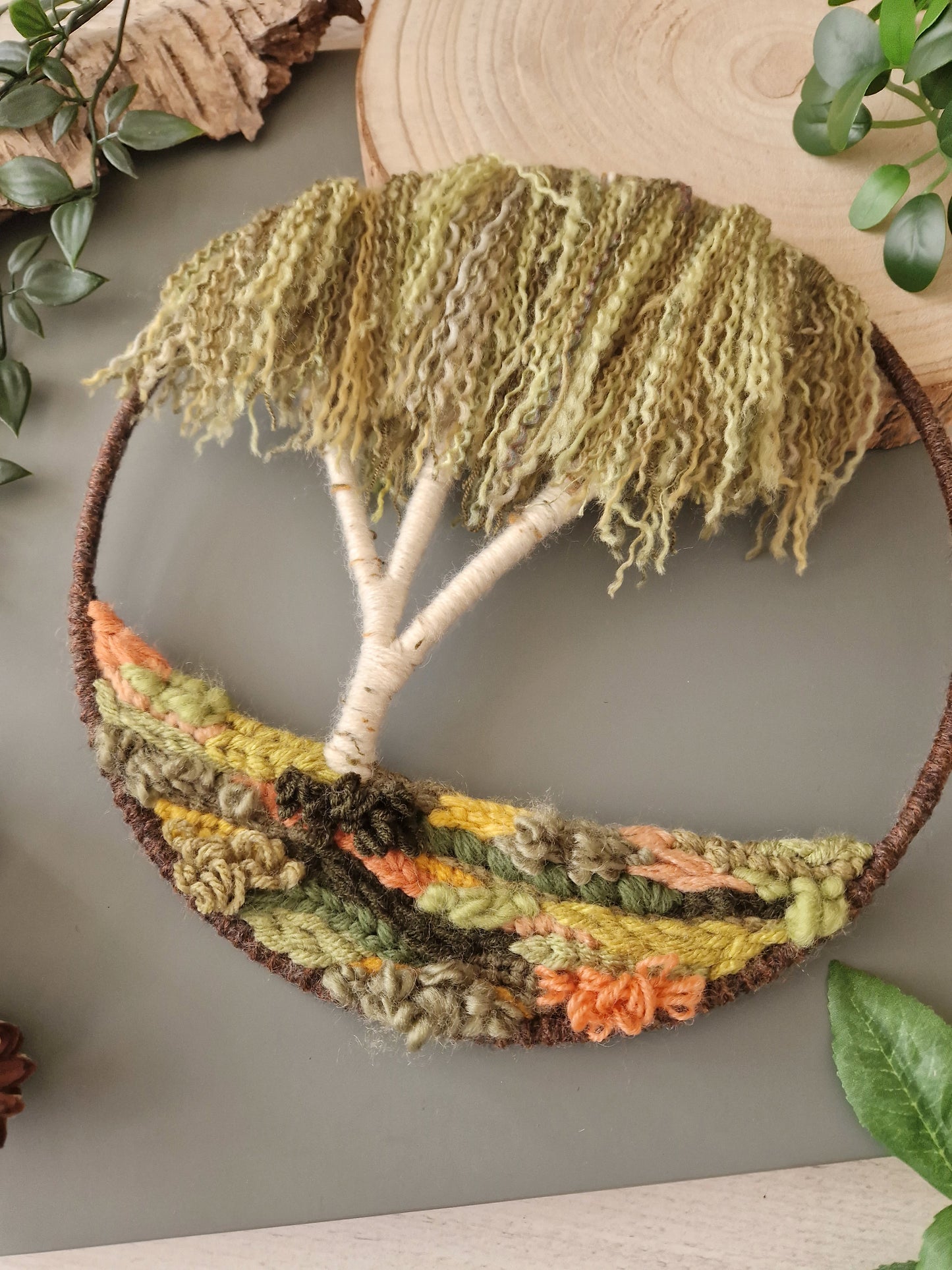 Silver Birch in Early Autumn Treescape Tapestry