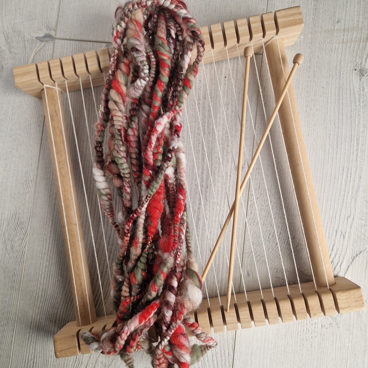 Christmas - Traditional Colours Handspun Art Yarn