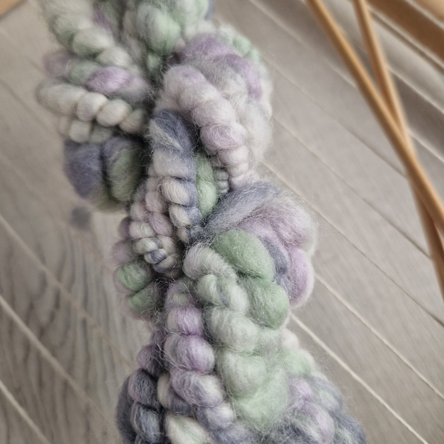 Winter Pastels Handspun Bubble Yarn