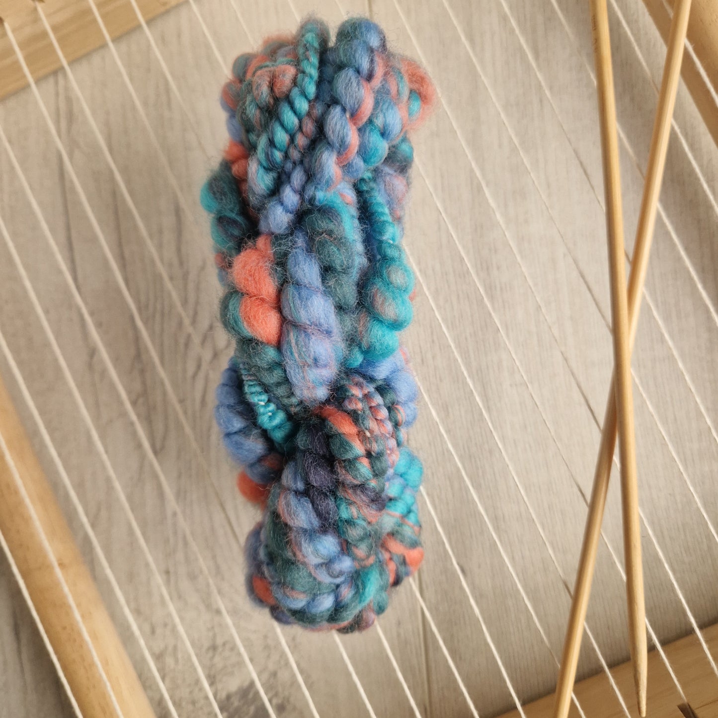 Coral Reef Handspun Bubble Art Yarn