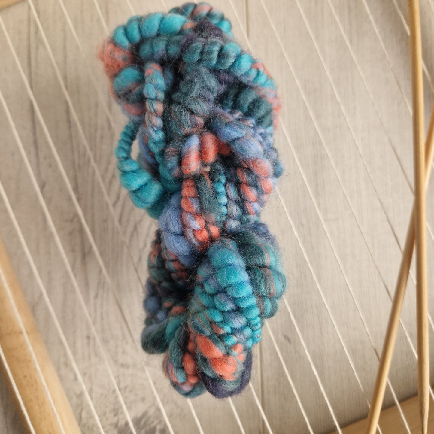 Coral Reef Handspun Bubble Art Yarn