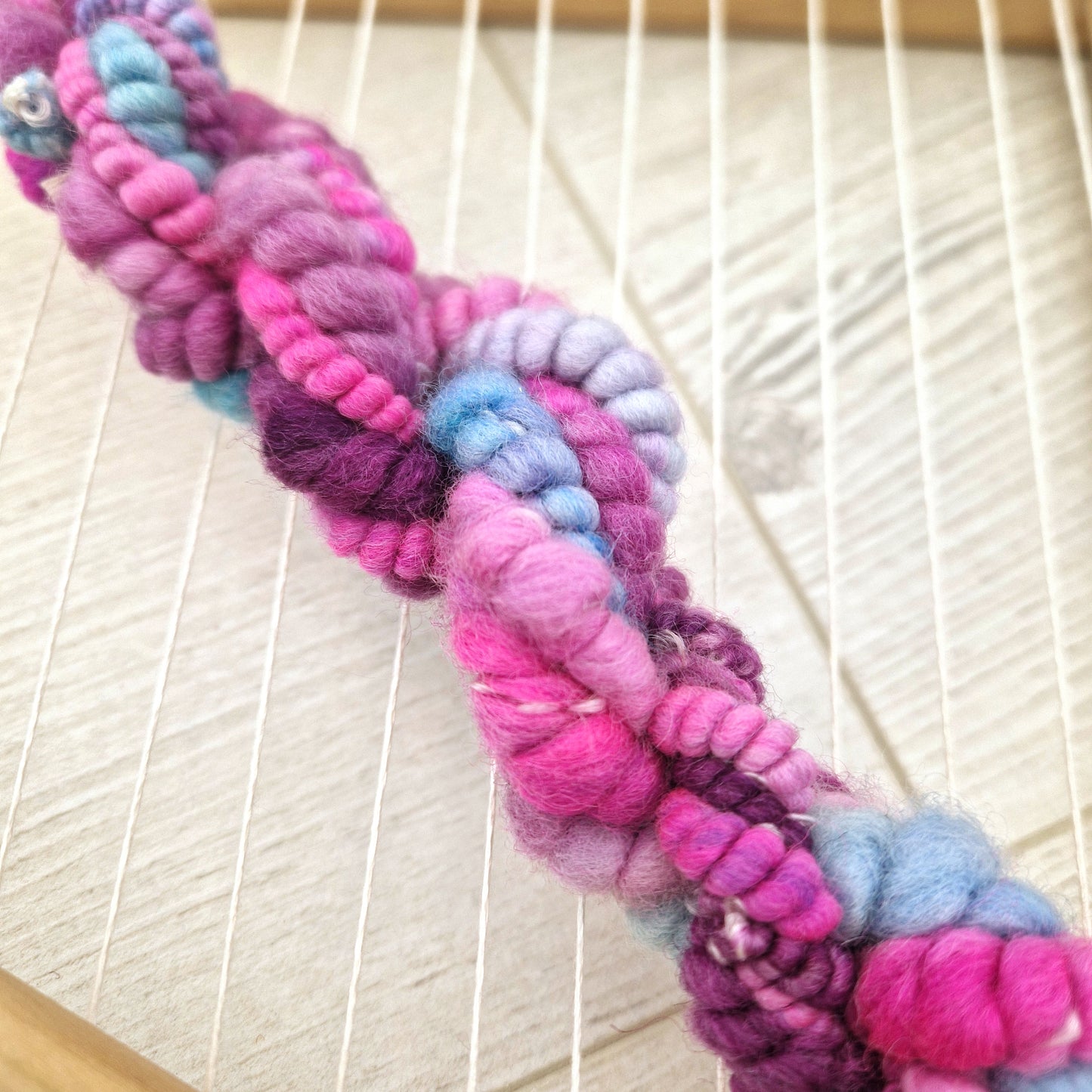 Mermaid Scales Handspun Bubble Yarn