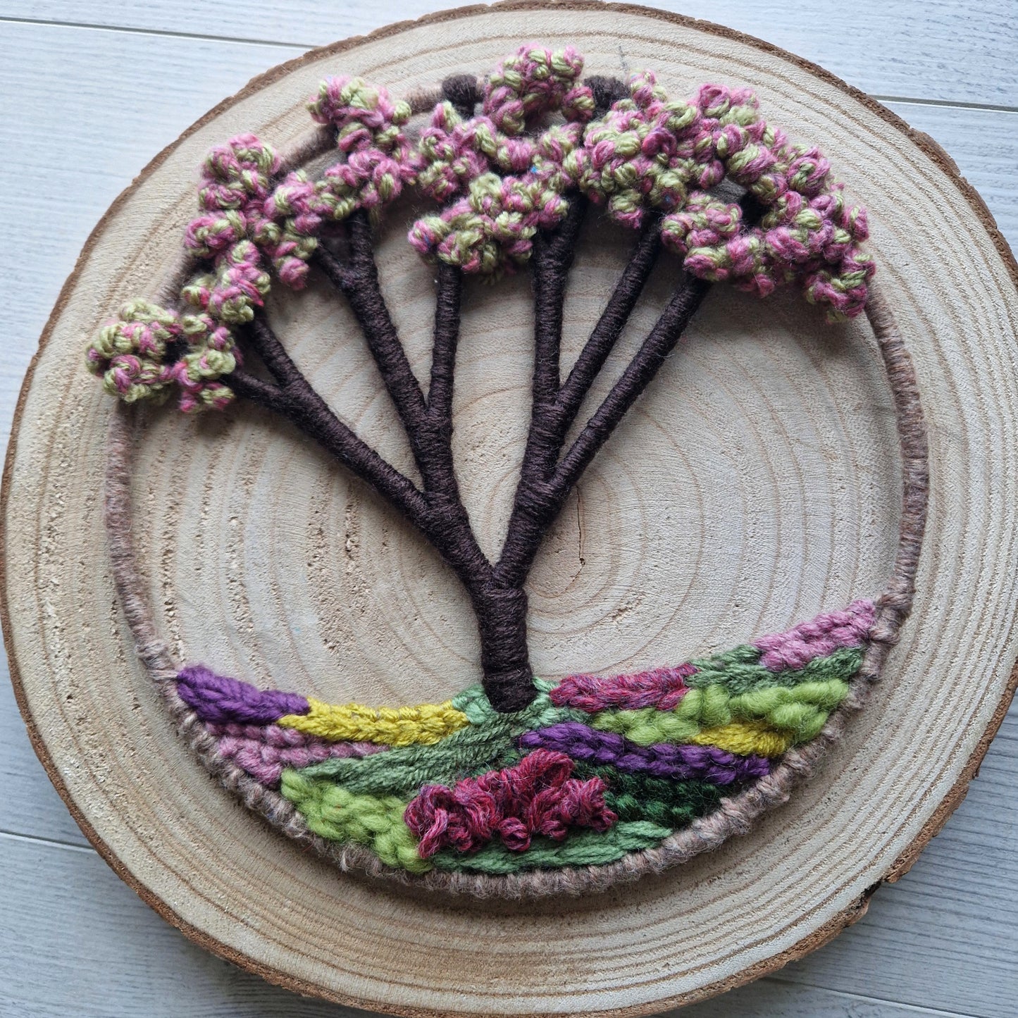 Spring Blossom Treescape Wall Hanging
