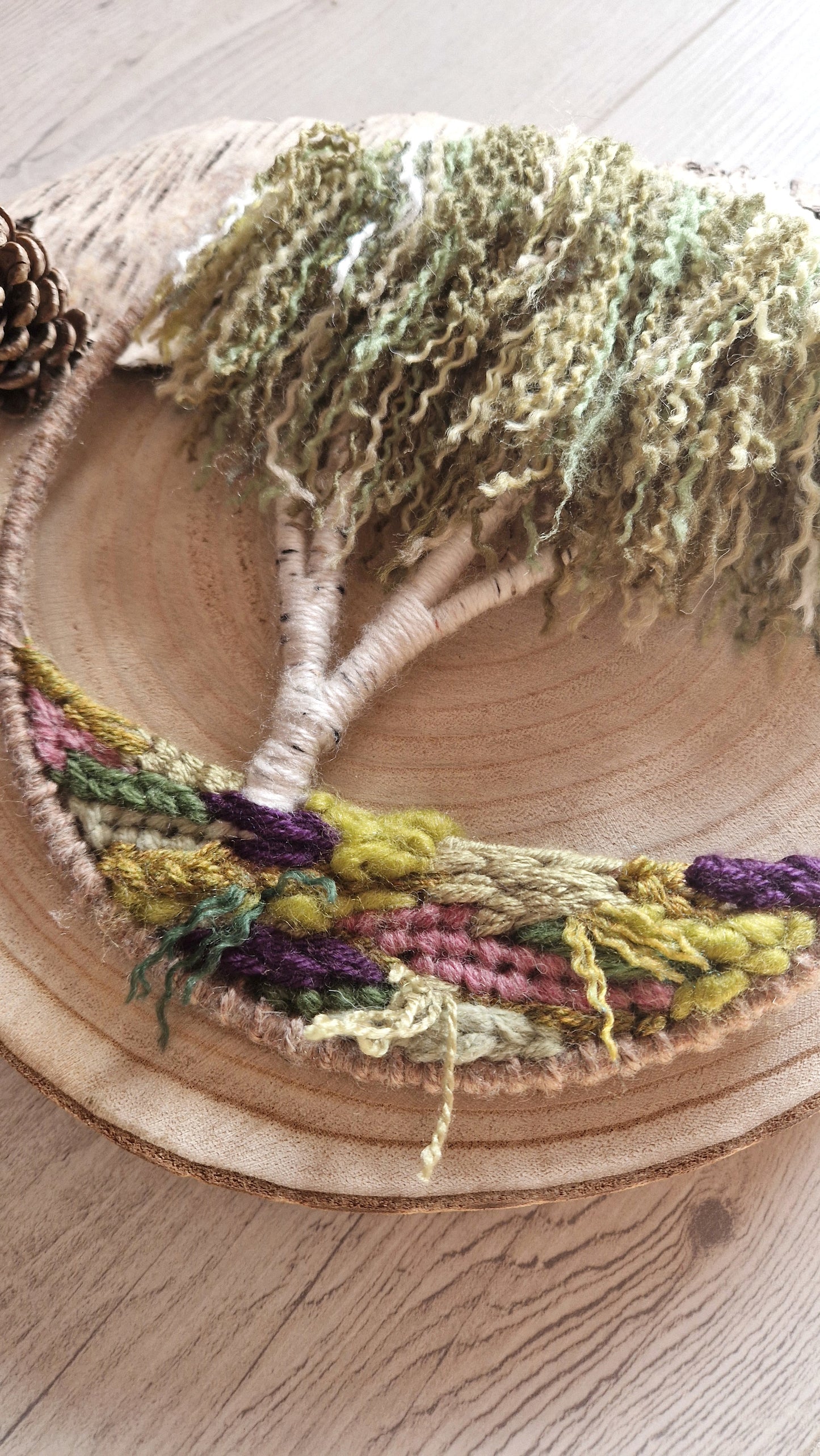 Silver Birch with Tufted Grasses
