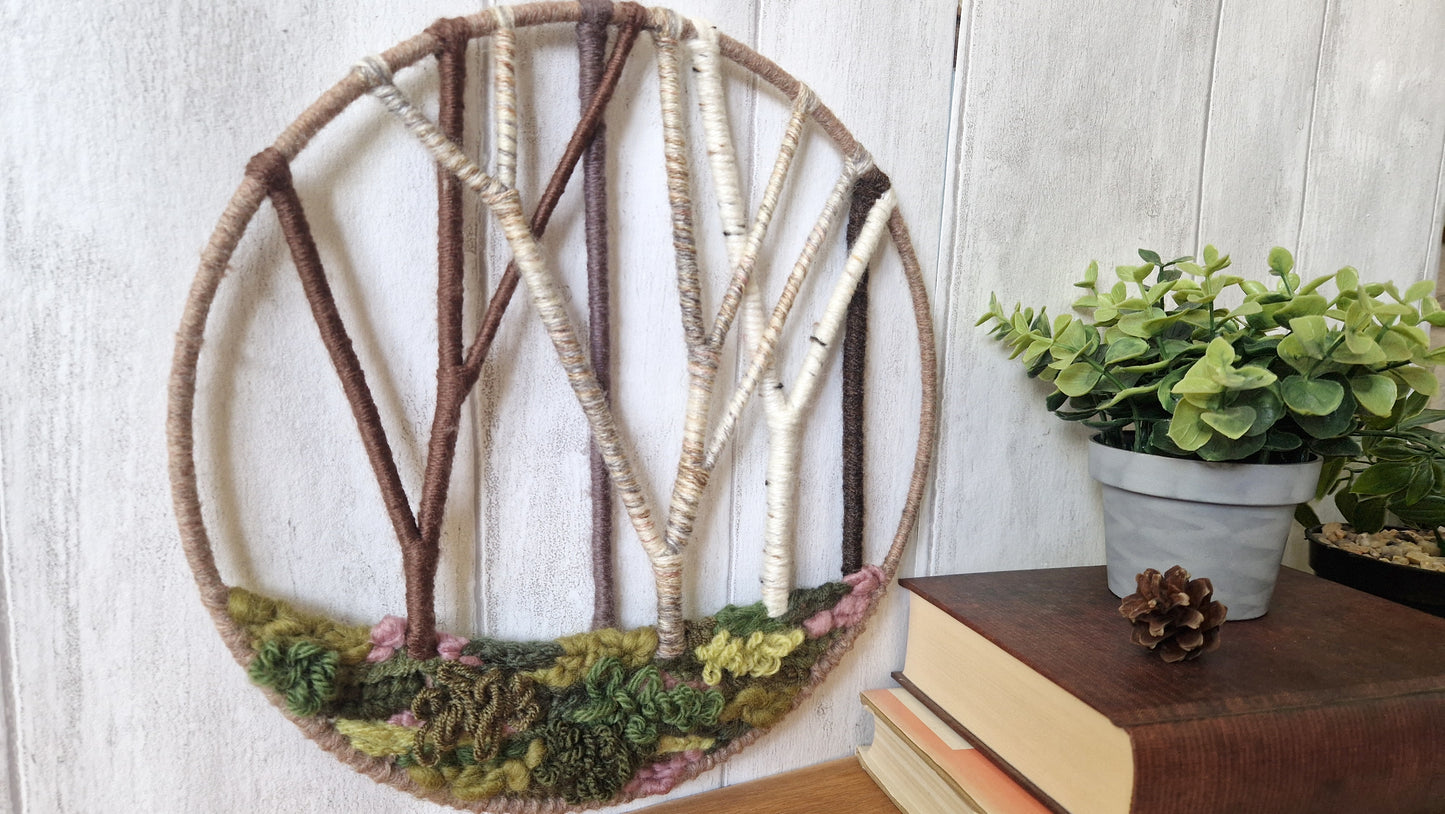 25cm Handwoven Woodland Treescape