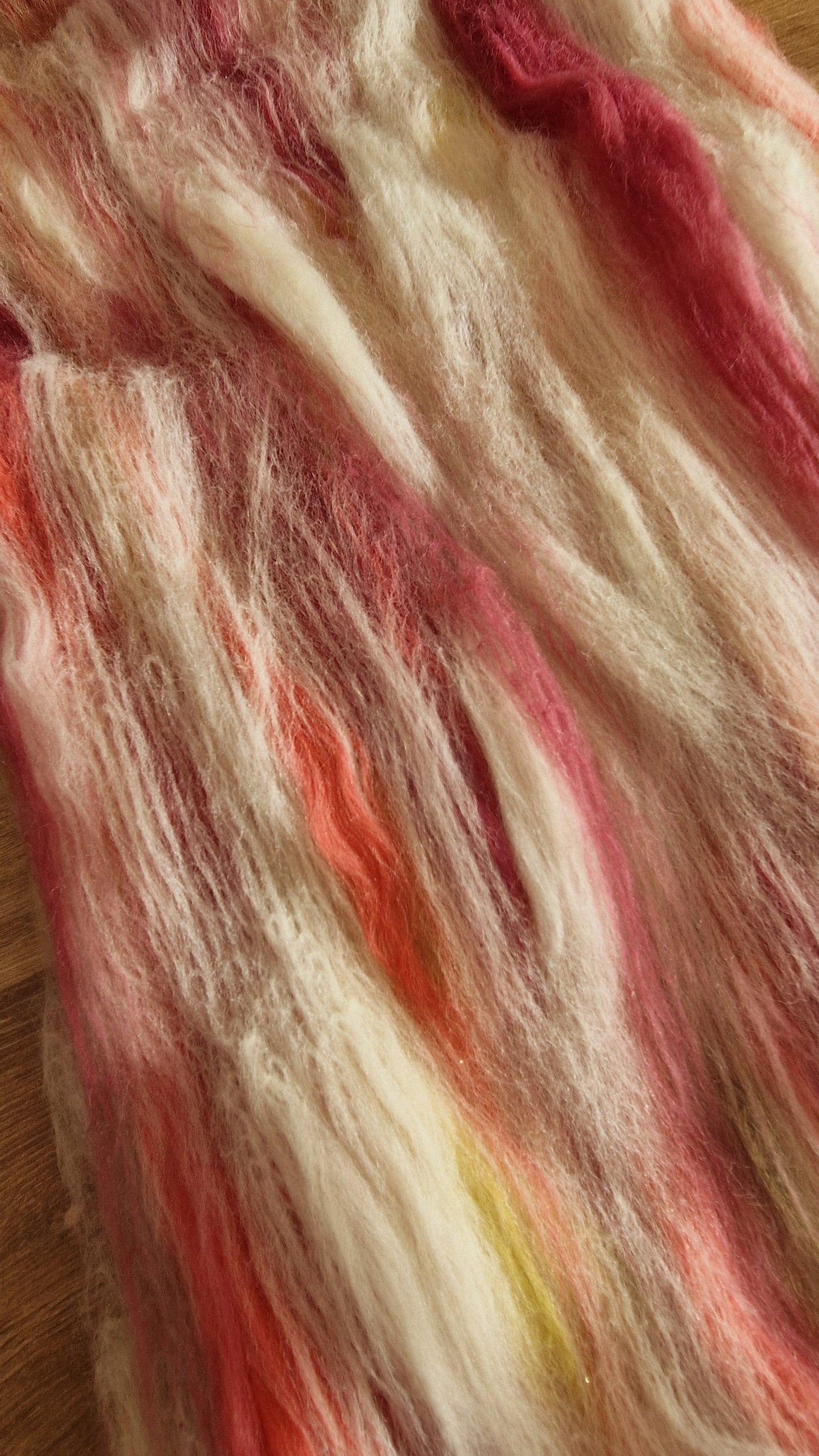 Sunset Carded Fibre Batt (71g)