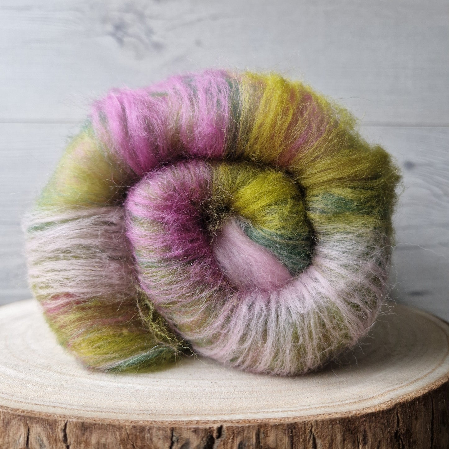 Pink Tulip Fibre Batt (82g)