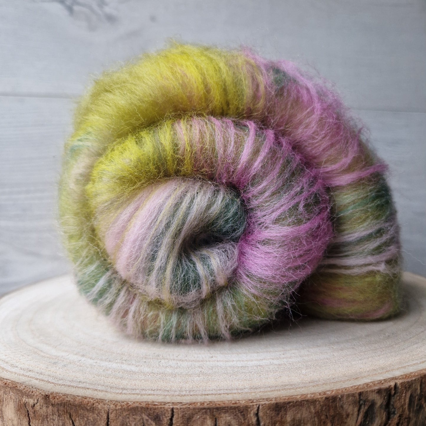 Pink Tulip Fibre Batt (82g)