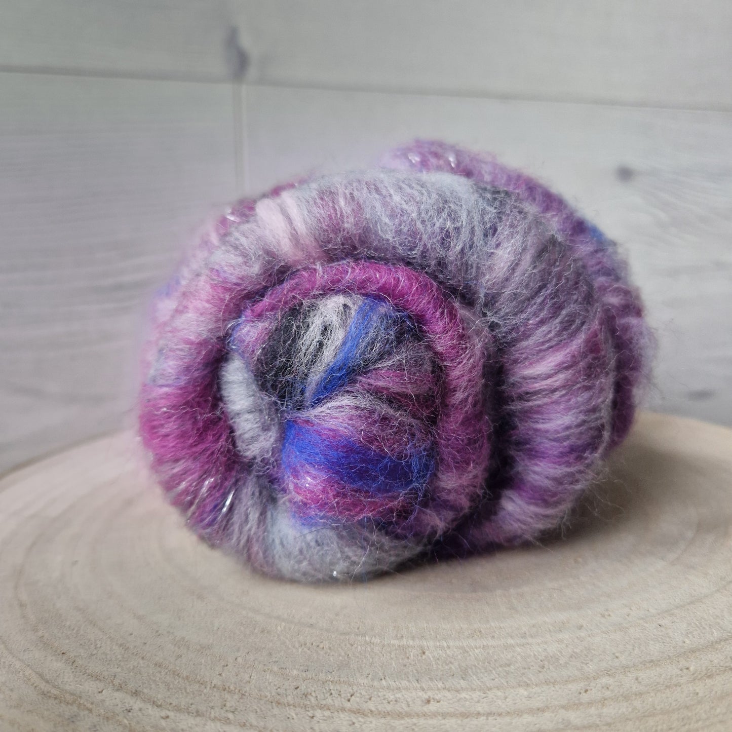 Wizarding Purple Carded Fibre Batt (51g)