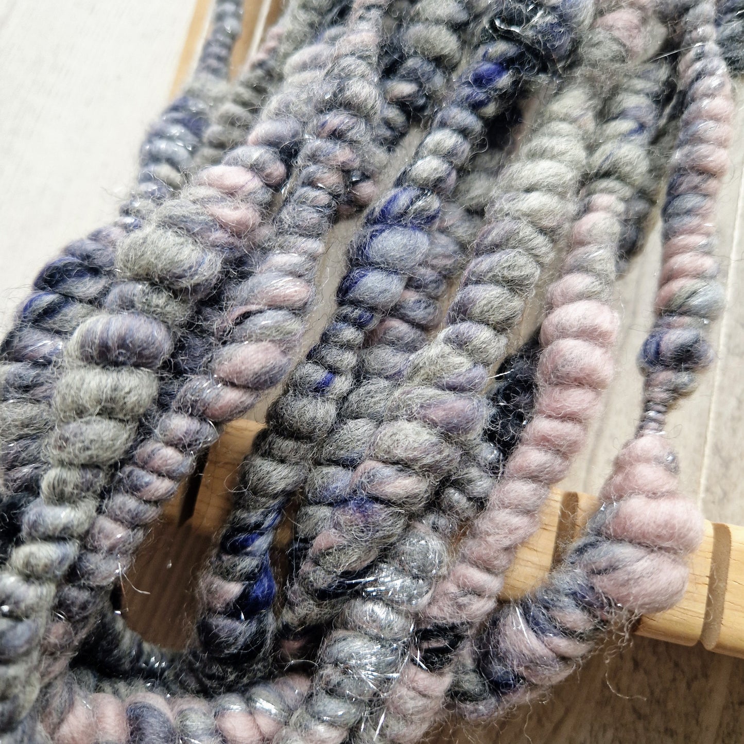 Twilight Contrails Bubble Handspun Yarn