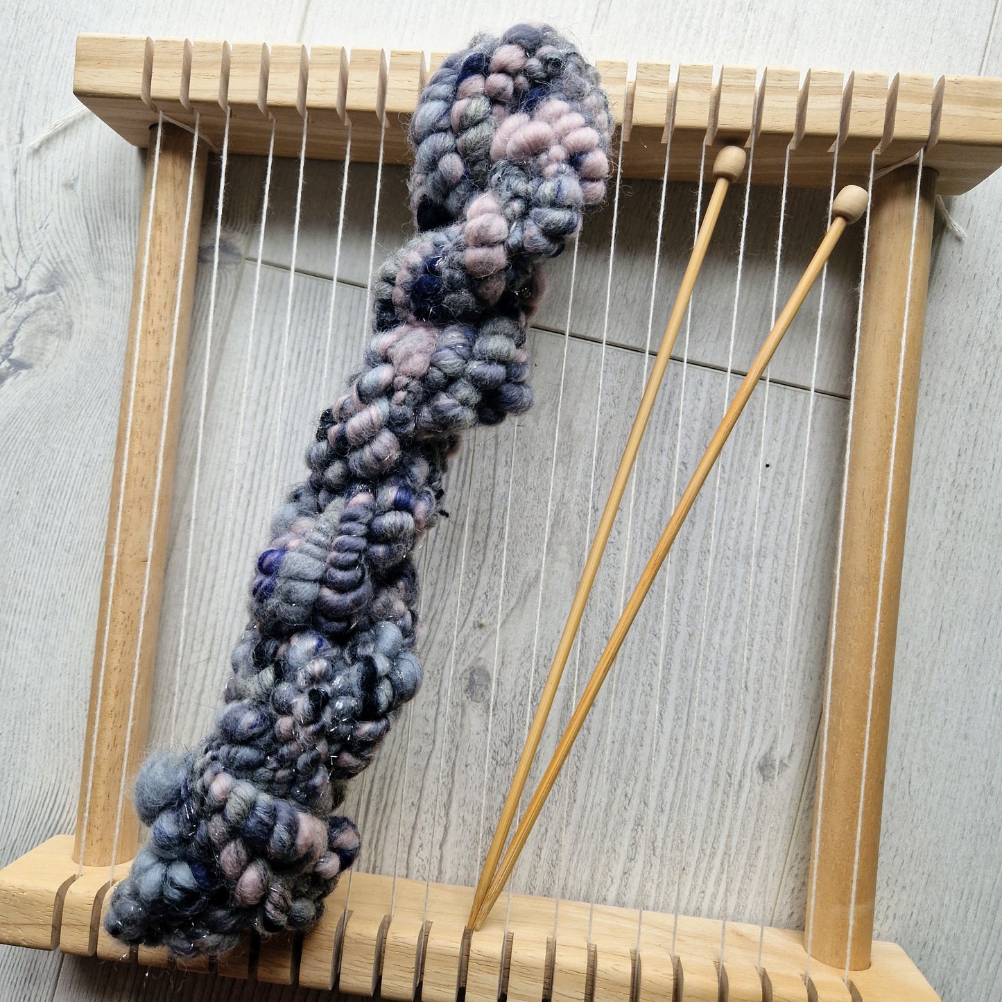 Twilight Contrails Bubble Handspun Yarn