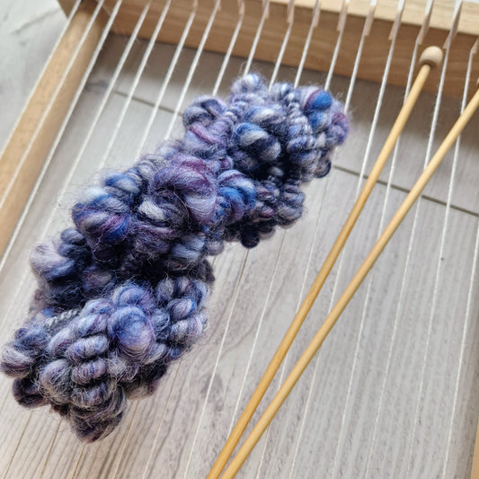 Blue Handspun Art Yarn