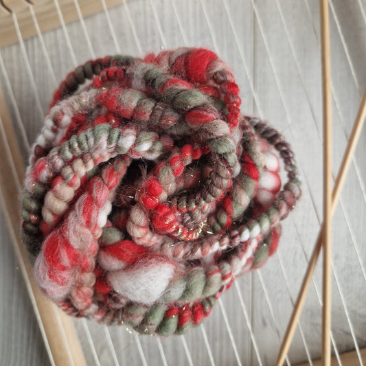 Christmas - Traditional Colours Handspun Art Yarn