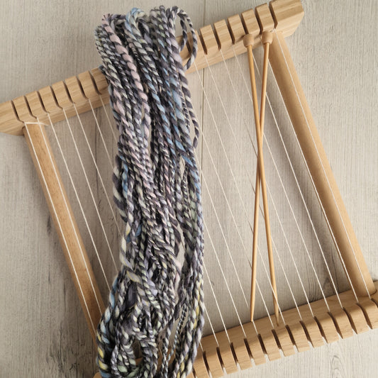 Pastel / Grey 2 Ply Handspun Yarn