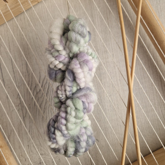 Winter Pastels Handspun Bubble Yarn