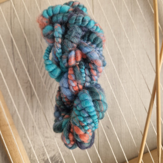 Coral Reef Handspun Bubble Art Yarn