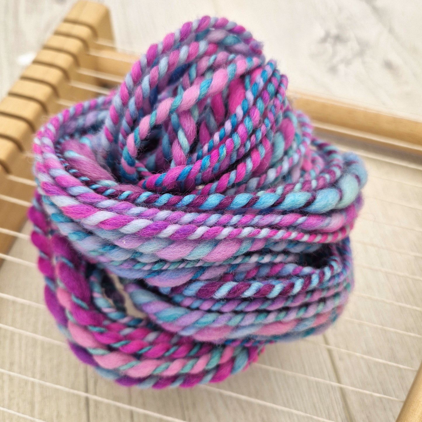 Mermaid Scales Handspun 2 Ply Yarn