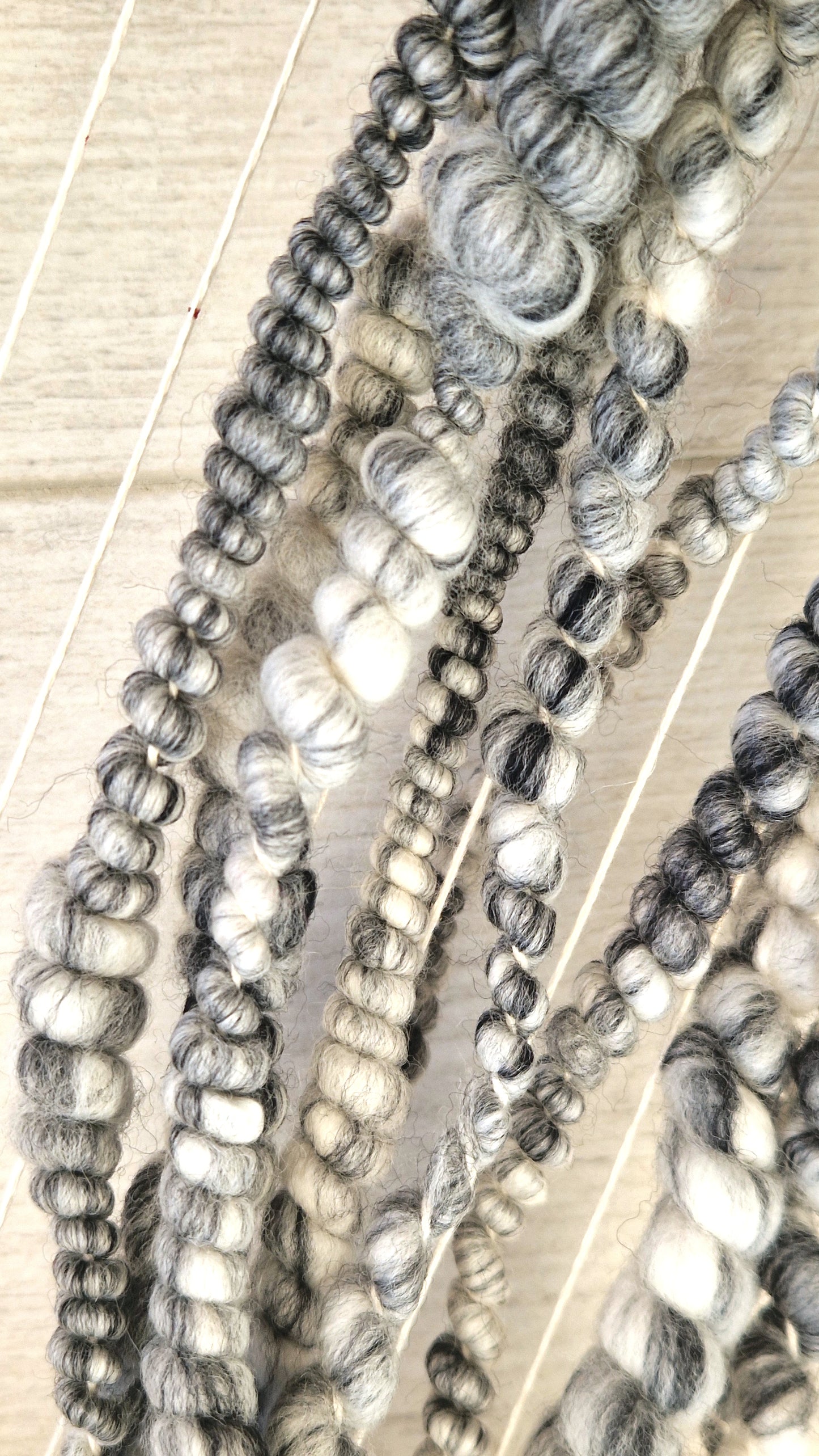 Printer Ink Handspun Bubble Yarn
