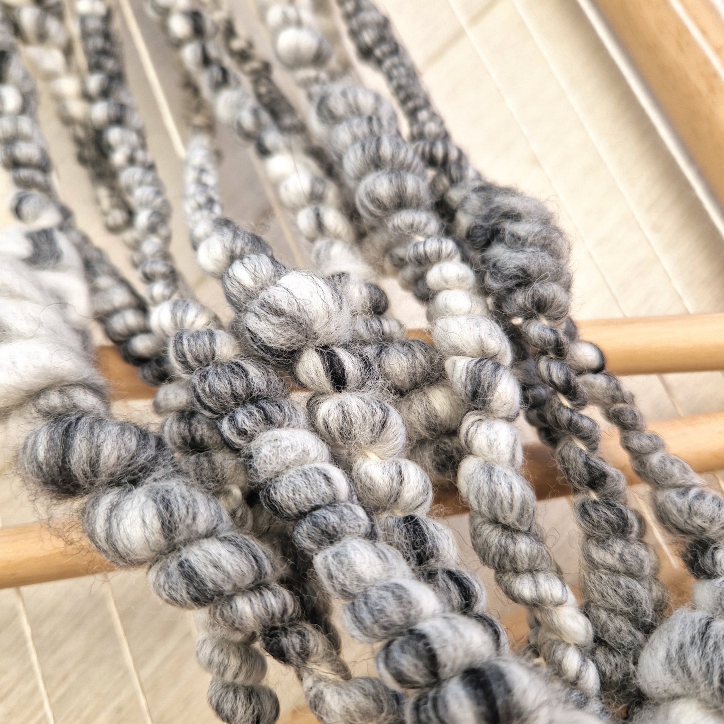 Printer Ink Handspun Bubble Yarn