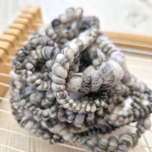 Printer Ink Handspun Bubble Yarn