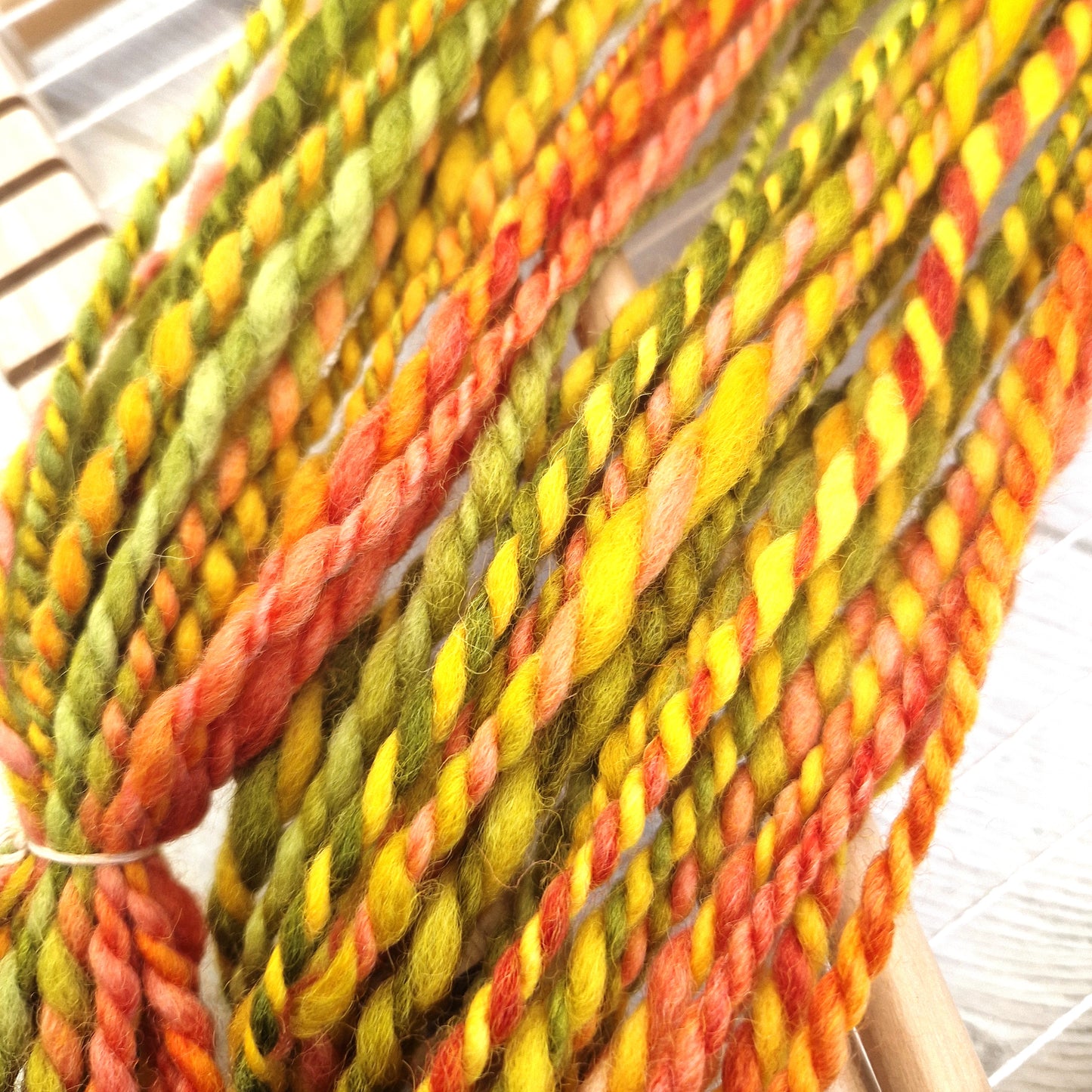 Summer Harvest 2 Ply Cheviot Handspun Yarn