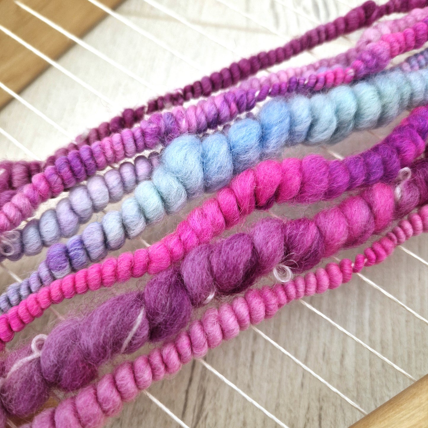 Mermaid Scales Handspun Bubble Yarn