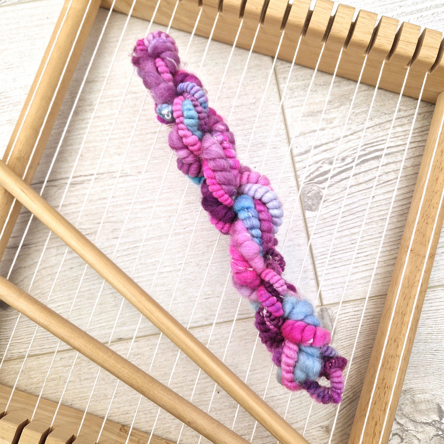 Mermaid Scales Handspun Bubble Yarn