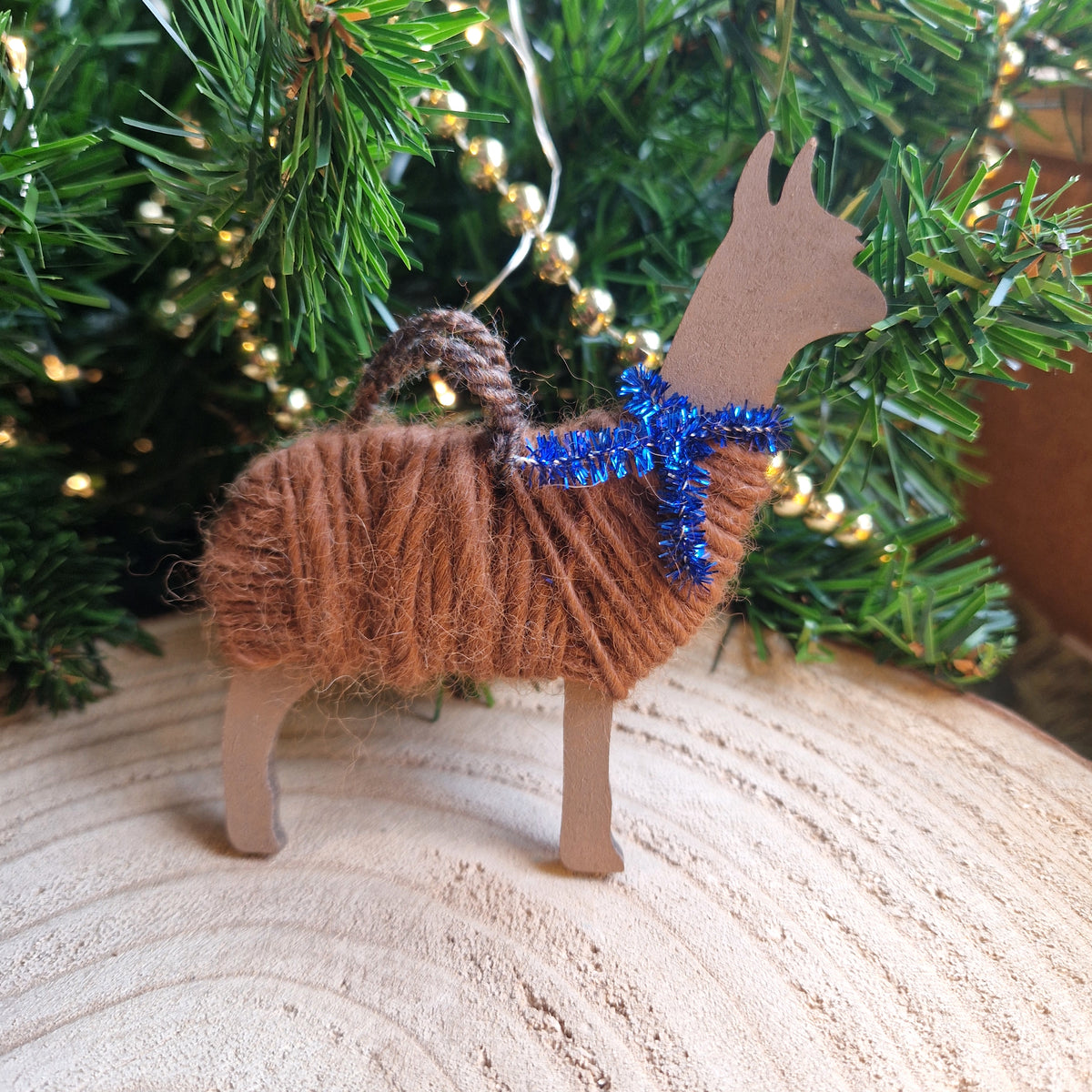 Christmas Alpaca Hanging Decoration