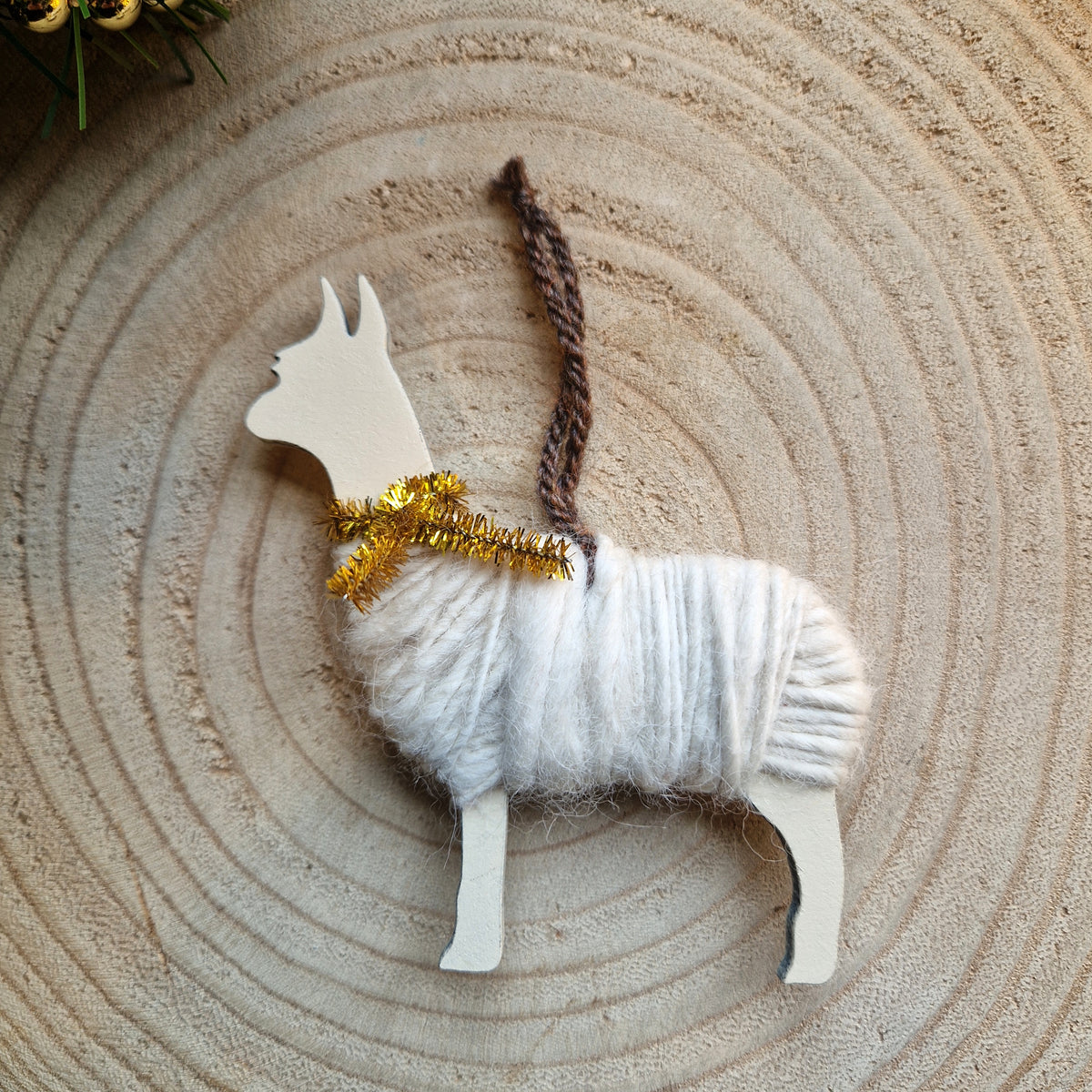 Christmas Alpaca Hanging Decoration