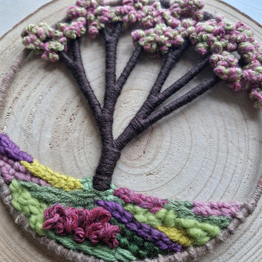 Spring Blossom Treescape Wall Hanging