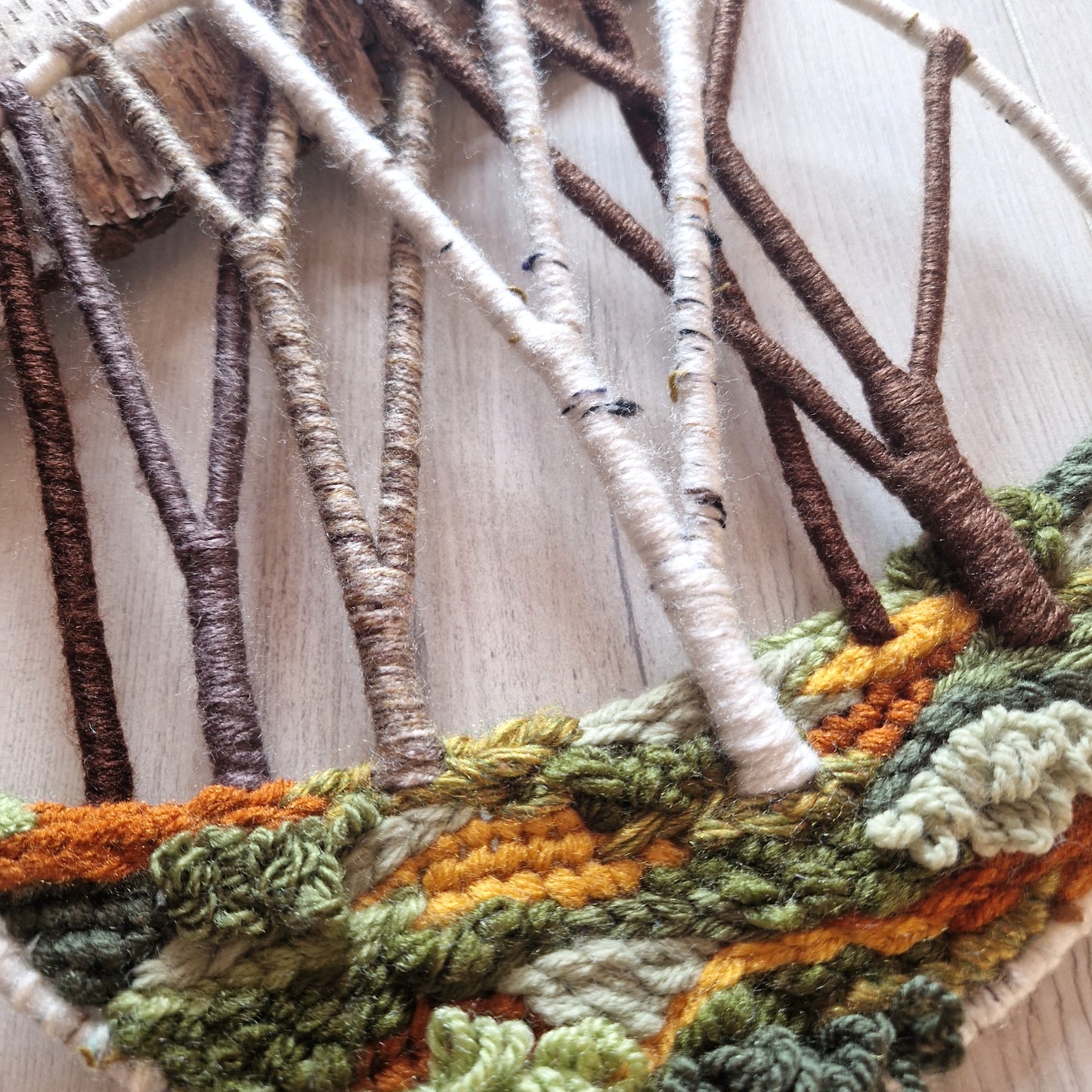 25cm Autumn Woodland Tree Fiber Art