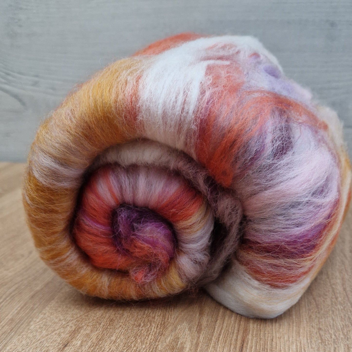 Teracotta Sunrise Carded Batt (100g)