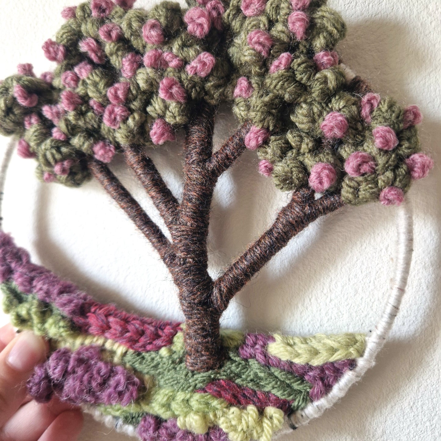 Miniature Blossom Tree Wall Hanging (Purple)