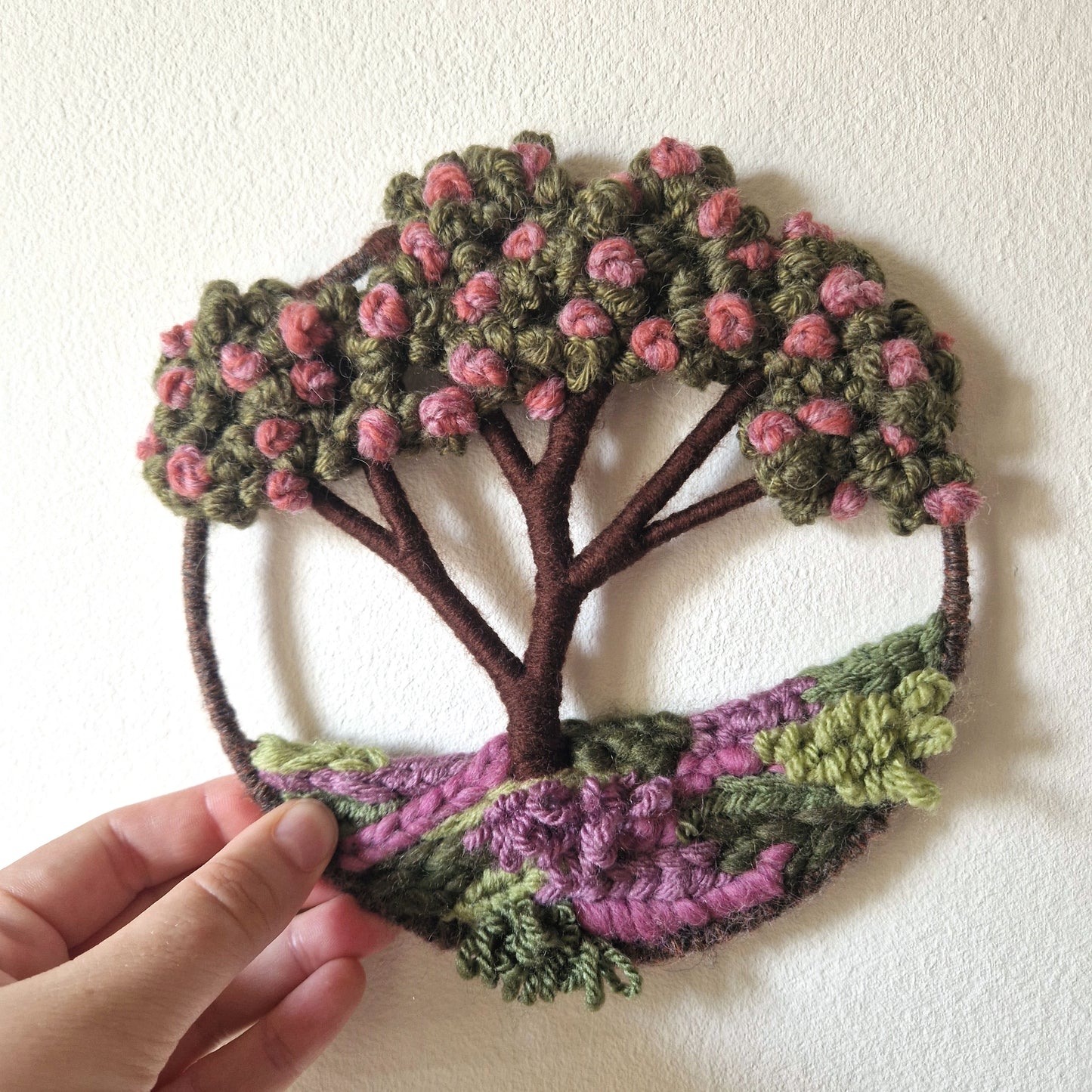 Miniature Blossom Tree Wall Hanging (Pink)