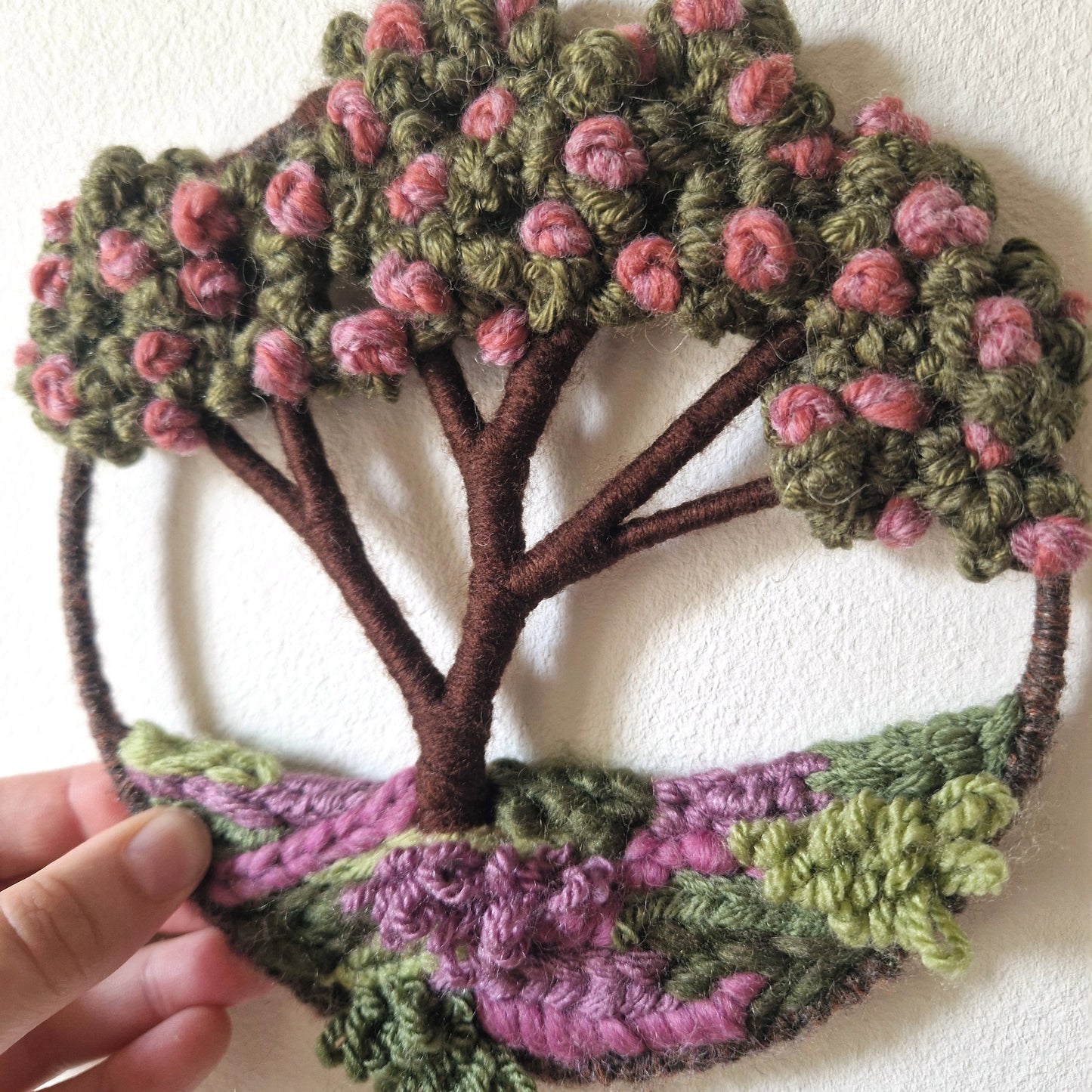Miniature Blossom Tree Wall Hanging (Pink)