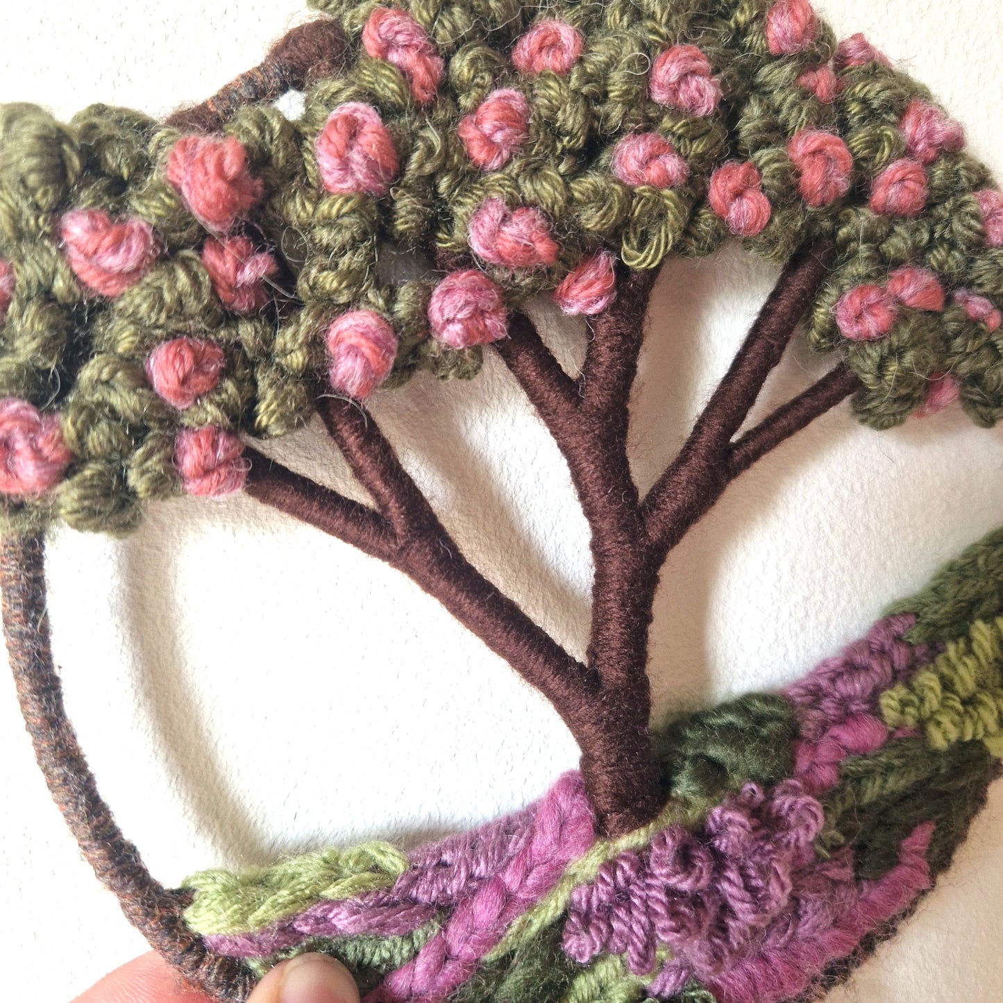Miniature Blossom Tree Wall Hanging (Pink)