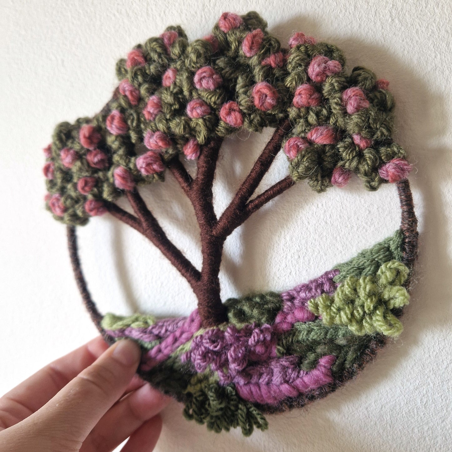 Miniature Blossom Tree Wall Hanging (Pink)
