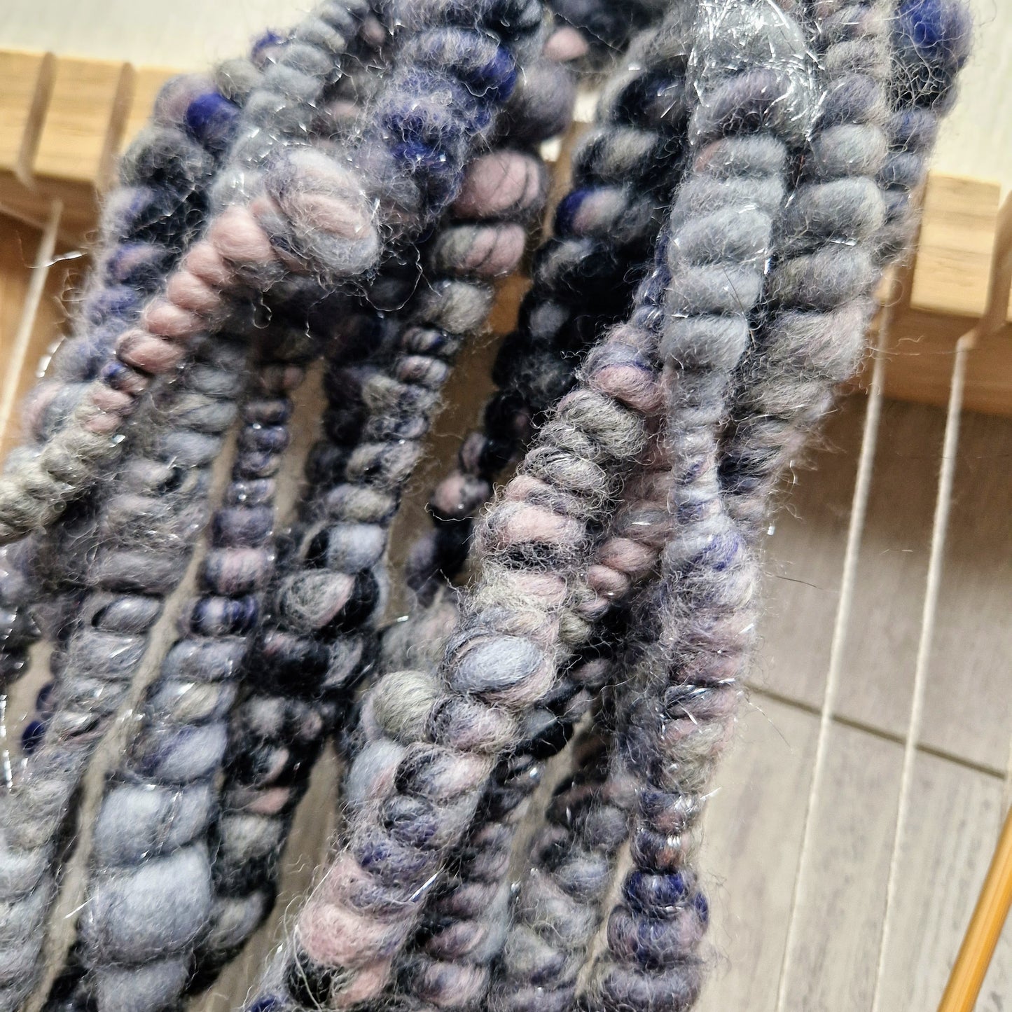 Twilight Contrails Bubble Handspun Yarn