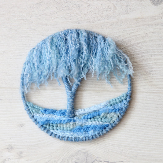 Colour Series Tree Wall Hanging #3 (Baby Blue)